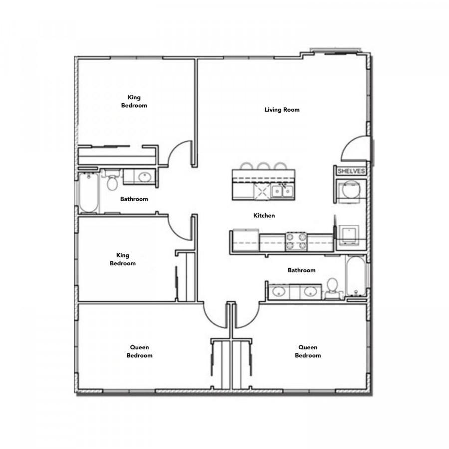 Apartament Stylish 4Br With Smart Tv And Free Garage Parking Austin Zewnętrze zdjęcie